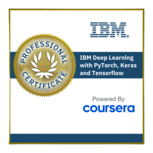 IBM Deep Learning with PyTorch, Keras and Tensorflow Professional Certificate