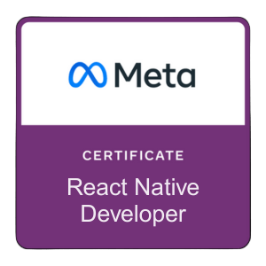 Meta React Native Professional Certificate