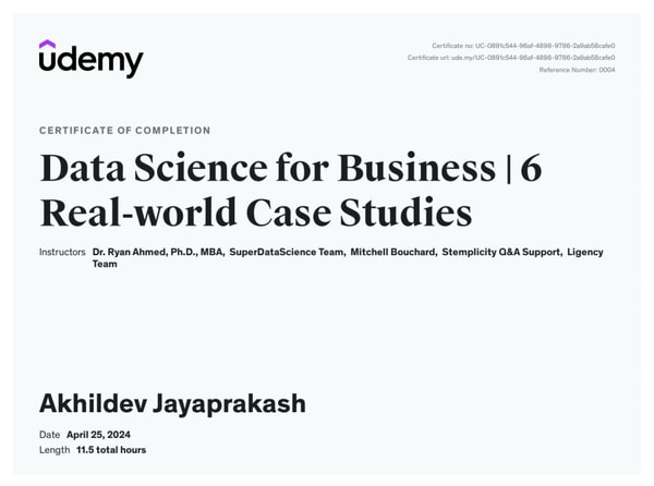 Data Science for Business | 6 Real-world Case Studies
