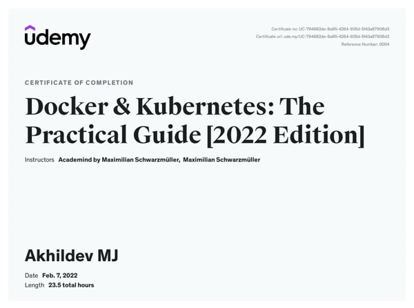 Docker & Kubernetes: The Practical Guide