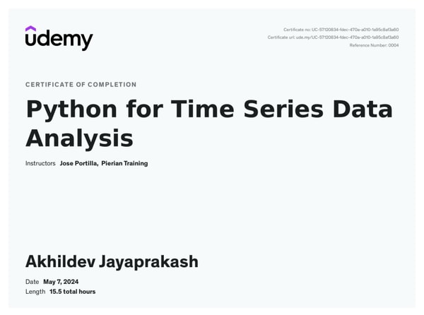 Python for Time Series Data Analysis